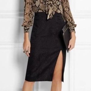Altuzarra for Target black snakeskin print pencil skirt